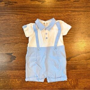 Edgehill Collection Blue and White Kids Bodysuit